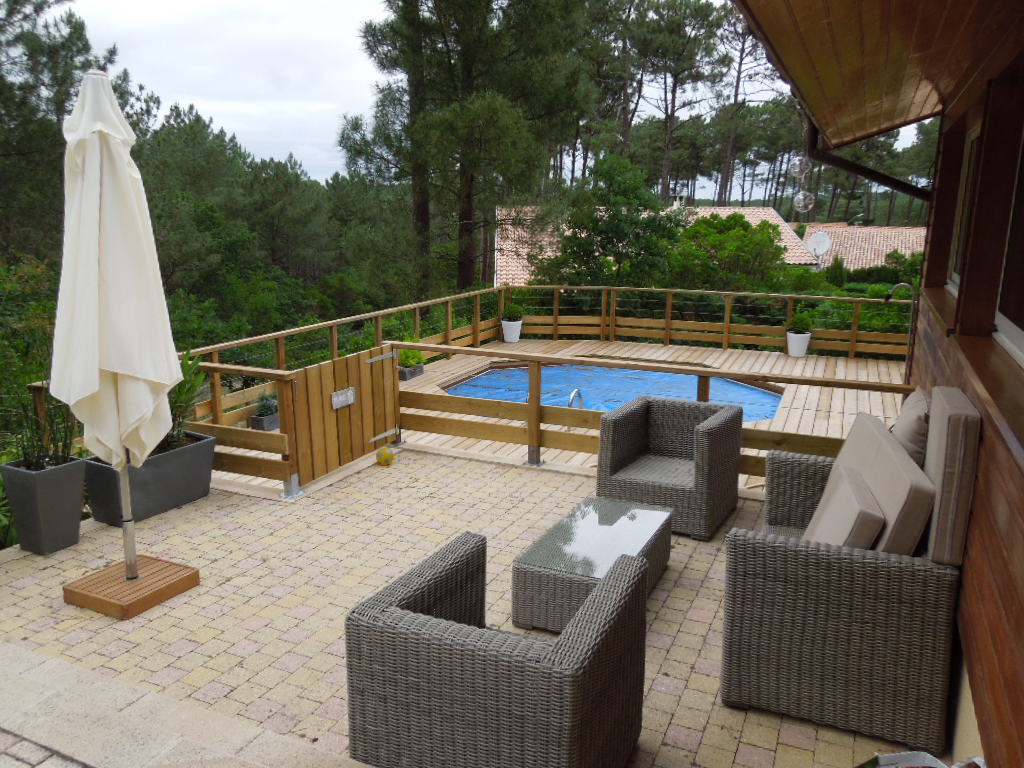 terrasse pavés bois